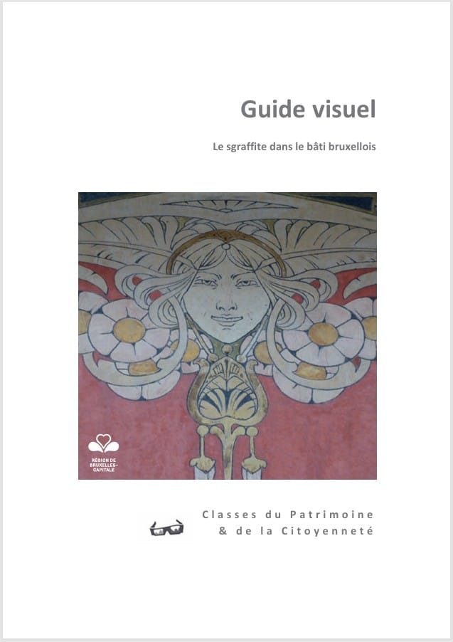 Couverture du guide visuel sur le sgraffite dans le bâti bruxellois